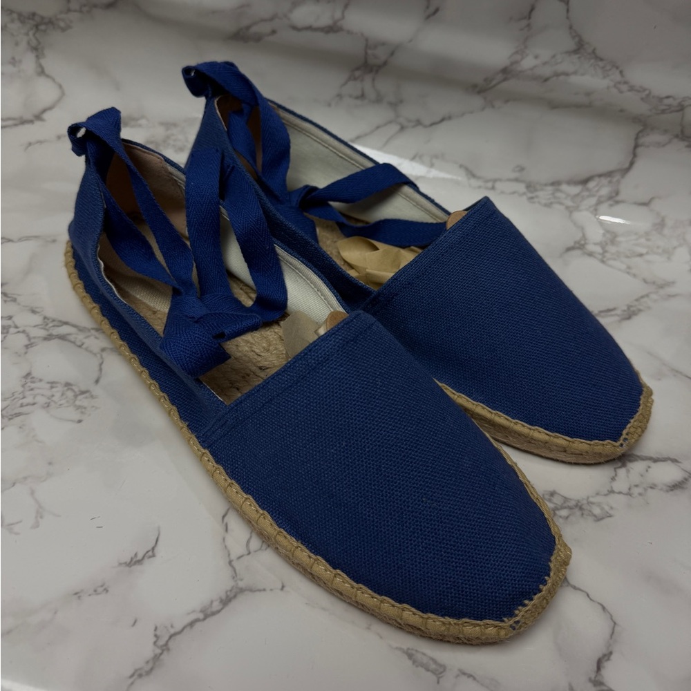 Women’s Soludos Original Espadrille Lace Up Marlin Blue US Size 11